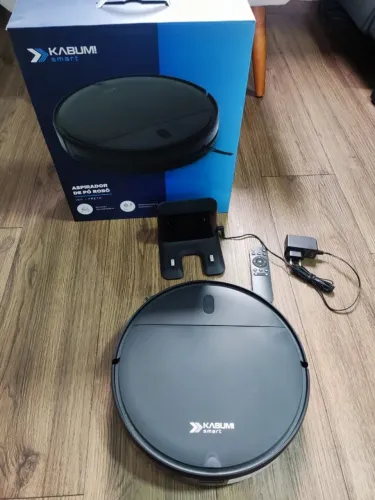 Robô Aspirador e Passa Pano KABUM! Smart 100 - 5 Modos de Limpeza