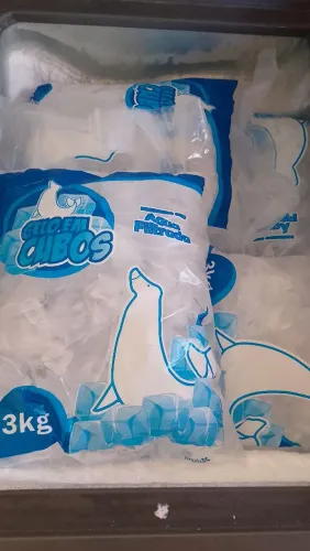Gelo em cubos 