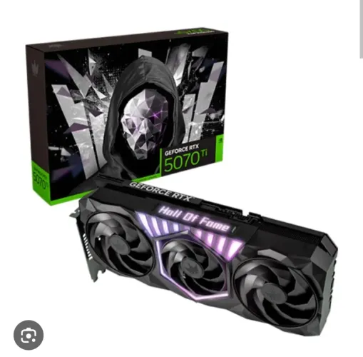 Placa de vídeo RTX 5070 ti HOF perfeita