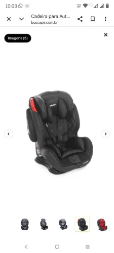 Cadeirinha infantil cookpit