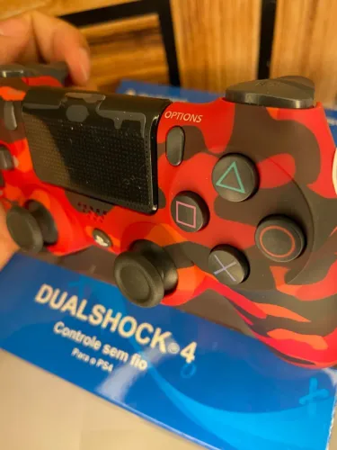 Controle de ps4 vermelho Camuflado an8