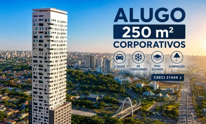 Andar/laje corporativa para aluguel possui 250 metros quadrados