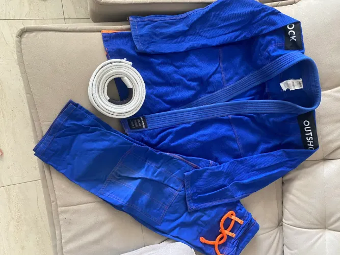 Kimono de jiu-jitsu adulto faixa branca