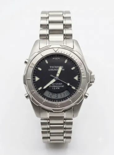 Relógio Technos Skydiver masculino aço inox T205.47
