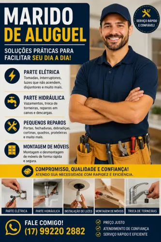 MARIDO DE ALUGUEL - SOLUÇÕES PRÁTICAS PARA FACILITAR SEU DIA A DIA! ?