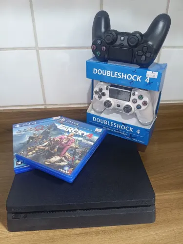 Ps4 slim 1tb de armazenamento com garantia 3 meses