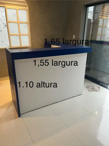 Balcão MDF recepção atendimento 