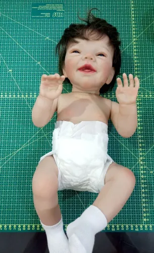 Bebê Reborne Realista/ 100% Silicone 