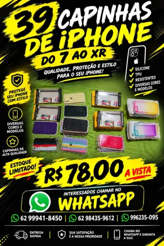 Capinha iPhone do 7 ao XR