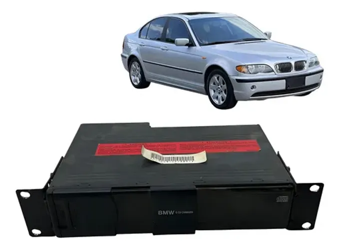 Rádio Módulo Trocador Cd Bmw 325i E46 2000 2001 2002 2003 Preto