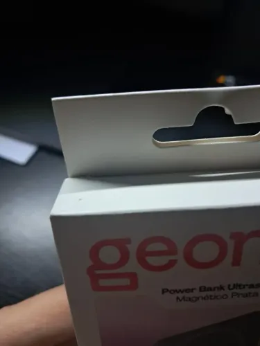 Carregador Portátil Geonav MagSafe 5000mAh Prata (Lacrado + NF)