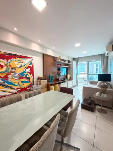 Ed. Maritimus | Vista Mar | 69m² | 2 Quartos c/ Suíte | Mobiliado | 2 Vagas