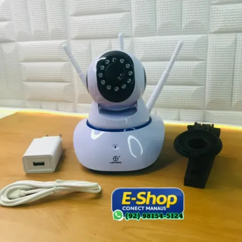 Camera De Segurança e Babá Eletronica 3 Antenas e Sensor De Movimento