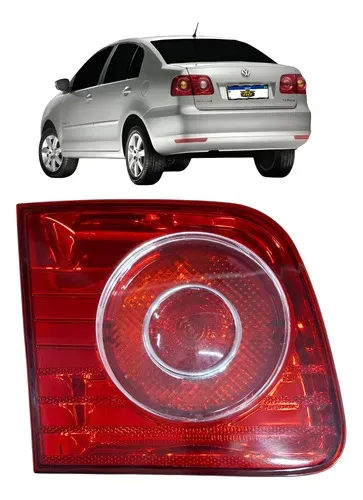 Lanterna Tampa Polo Sedan 2007 2008 2009 2010 2011 2012 Esquerdo/motorista Bordô