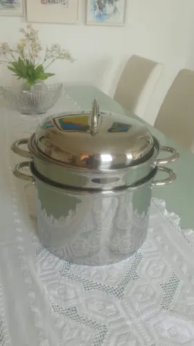 Espagueteira de inox novinha folha!