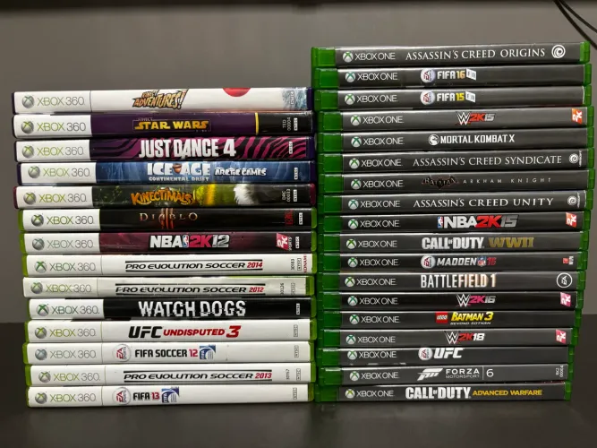 Lote 32 Jogos Xbox 360 e Xbox One Originais 