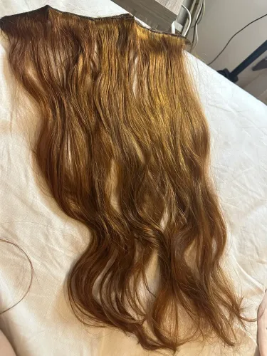 50g cabelo humano brasileiro loiro ruivo cobre 40cm está na tela ele natural hidratado 
