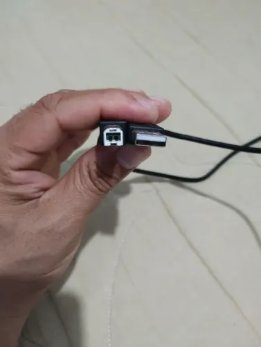 Cabo para impressora, com extensor USB, fêmea, para USB normal. 