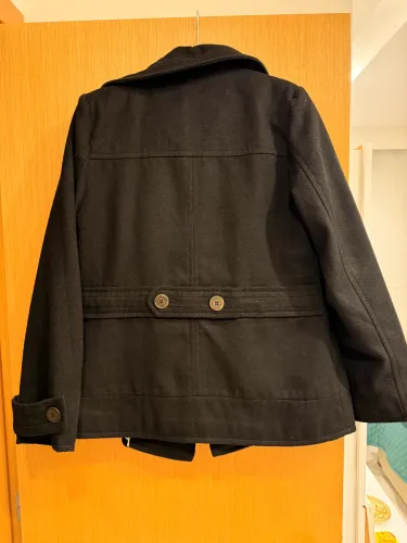 trench coat opção jeans preto m
