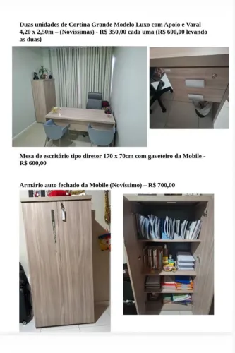 Armário e Mesa Escritório/Consultório