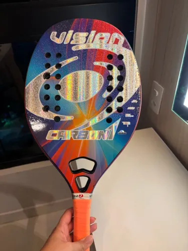 Raquete de beach tennis vision pro 1 carbono