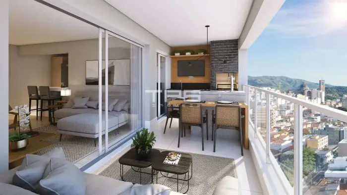 Apartamento com 3 dormitórios para alugar, 105 m² por R$ 4.481,63/mês - Centro - Aparecida