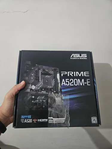 Placa-mãe Asus Prime A520M-E (Soquete AM4) - Praticamente NOVA!