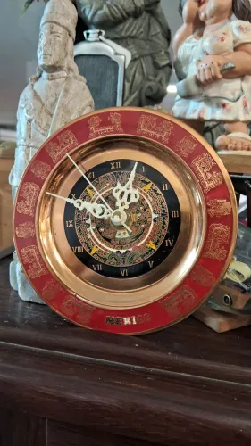 relógio de parede artesanal do México 14 cm