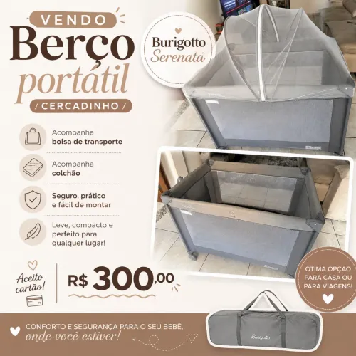 BERÇO PORTÁTIL/CERCADINHO