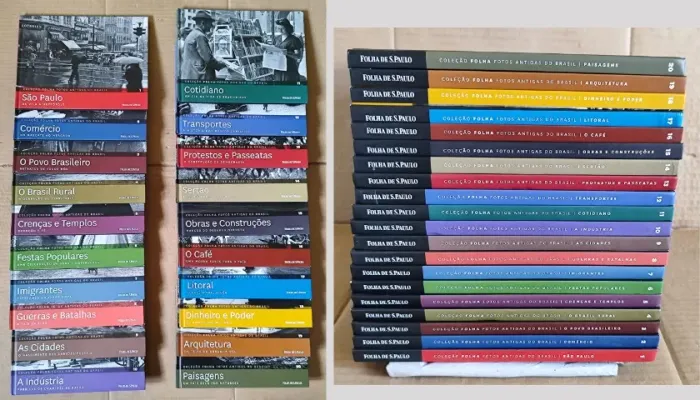 Livros Coleção Folha Fotos Antigas do Brasil - Completa.