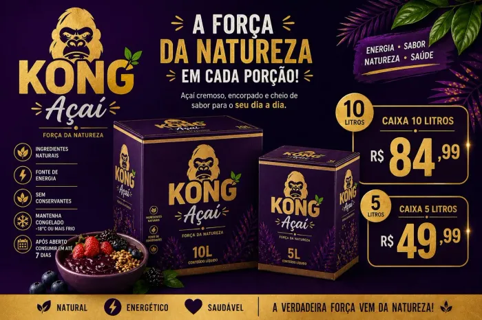 Açai em caixa no atacado direto da fábrica 