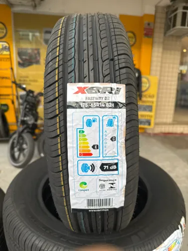 Pneu novo 175/65-14 xbri instalado