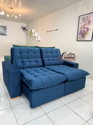 Sofá Retrátil e Reclinável Confort Luxo - Entrega Grátis Fortaleza