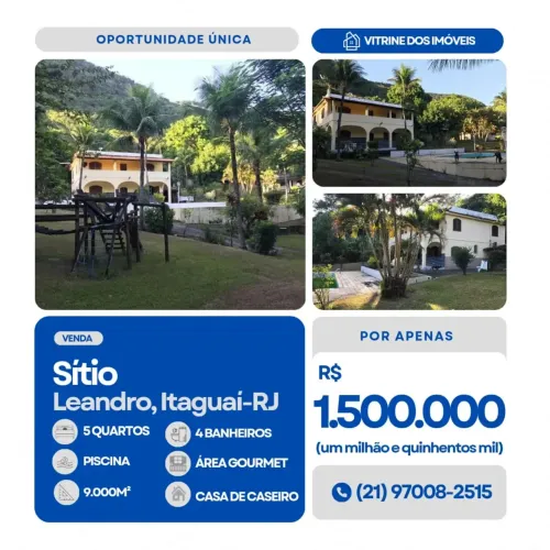 #VENDO Sítio no Leandro, Itaguaí-RJ.