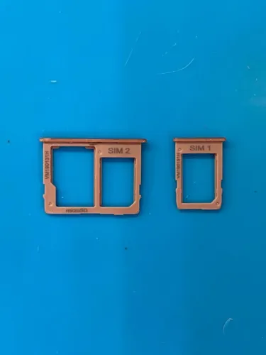 SLOT DE CHIP SAMSUNG GALAXY J4 PLUS BRONZE - PEÇA ORIGINAL RETIRADA