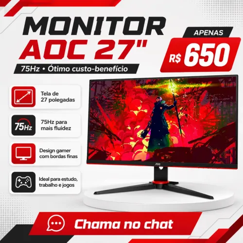 Monitor Gamer AOC 27? 75Hz
