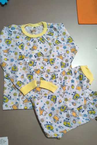 Pijama infantil de 01 a 04 anos 100% algodão
