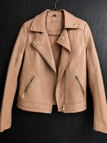 Jaqueta feminina biker- Rose
