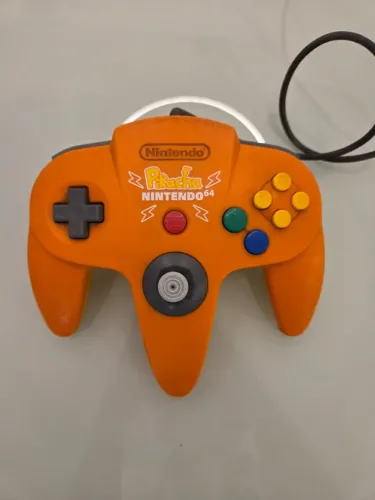 Controle N64 Edição Especial Pikachu (Laranja)