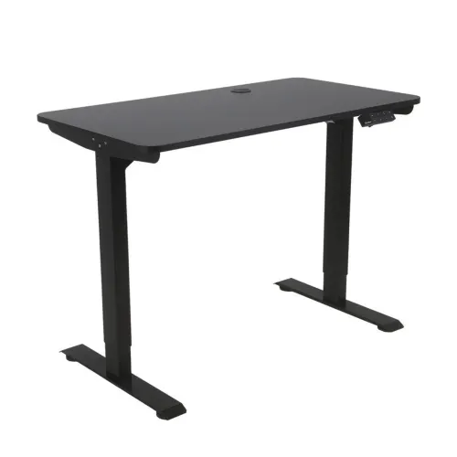 Tampo de mesa preto com passa cabo (sem estrutura)