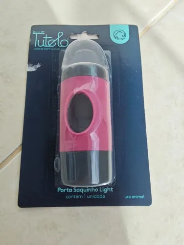 Porta saquinho com led