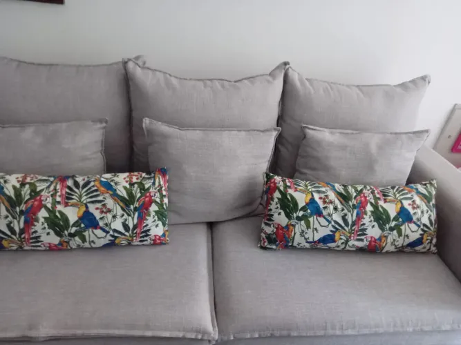 2 Almofadas estampadas 60x25