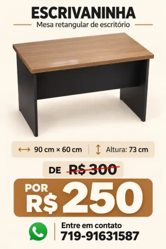 Mesa de escritório / escrivaninha