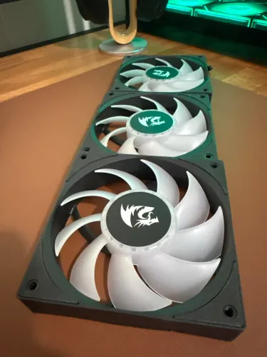 Kit 3 Fans Cooler Redragon 120mm ARGB