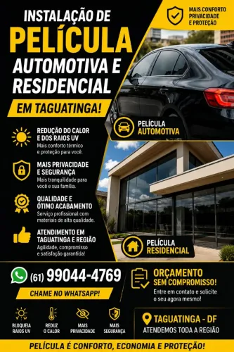 Instalação de película automotiva