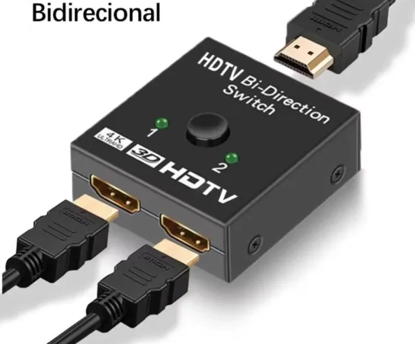 Chaveador conversor divisor Hdmi 2x1 E 1x2 Bidirecional