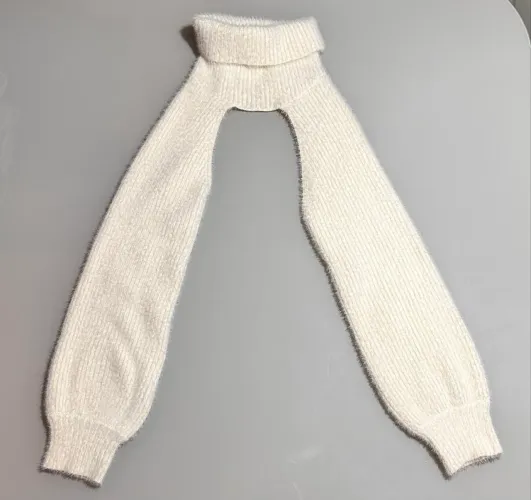 Gola alta com manguito de tricô da Zara tamanho 9-10