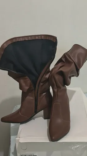 Bota slouchy marrom 36