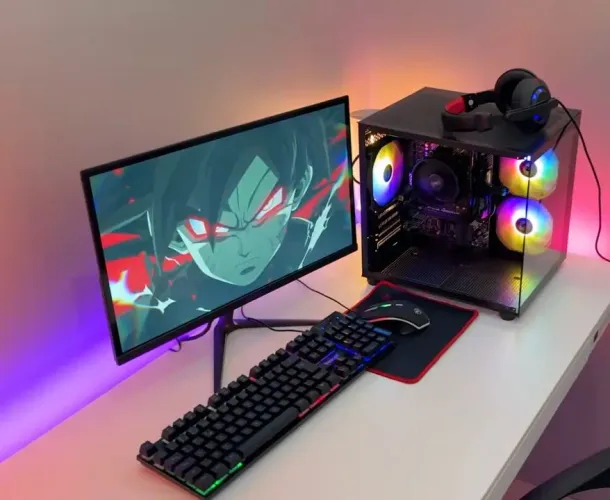 Pc Gamer Ryzen 5 + Monitor, Teclado e Mouse 3 garantia.
