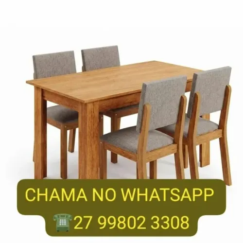 Mesa c/4 cadeiras - chama no zap